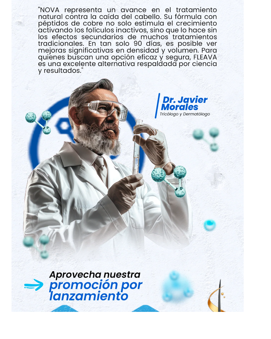 NOVA| CRECIMIENTO DEL CABELLO CON PEPTIDOS DE COBRE