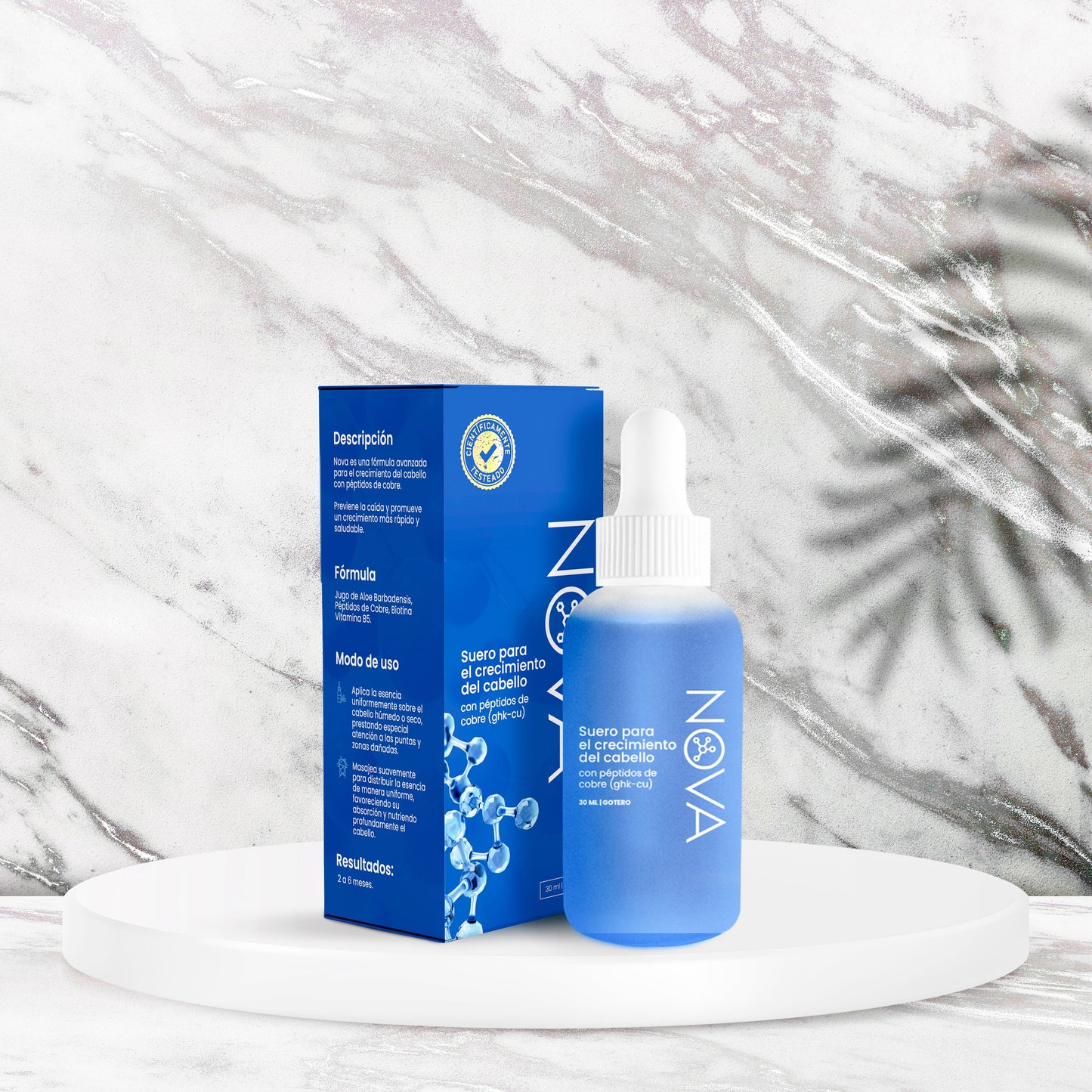 NOVA| CRECIMIENTO DEL CABELLO CON PEPTIDOS DE COBRE