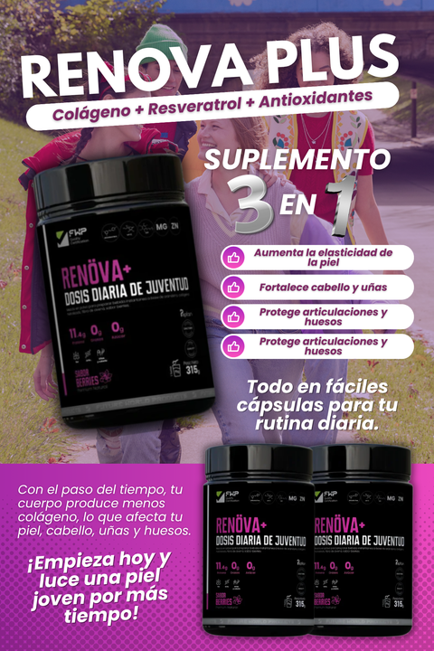 RENOVA PLUS 3 EN 1 | COLAGENO REVERATROL LANDING
